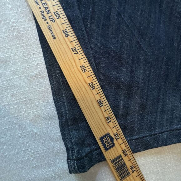 New London Amoureusement Anthony Frym Y2K Dark Wash Slight Flare Sz 29 (30x33.5) - Picture 16 of 16